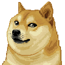Pixel kabosu head