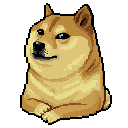 Pixel kabosu sleeping