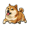Pixel kabosu running